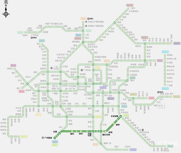 广州地铁都有什么线（广州地铁有几条线路图）